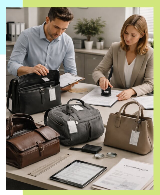 Сертификация сумок в Троицке от 7733 руб. | Алешин-Трц