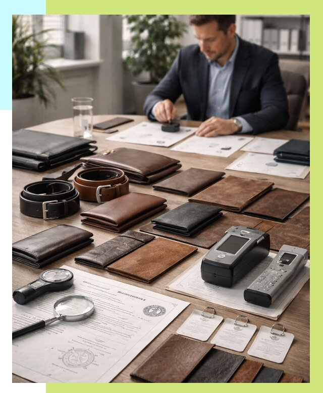 Сертификация кожаных изделий в Троицке от 12373 р. | Алешин-Трц