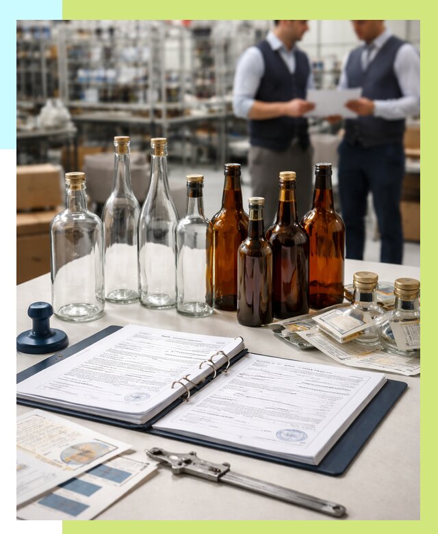 Сертификация стеклянных бутылок в Троицке от 25778 р. | Алешин-Трц