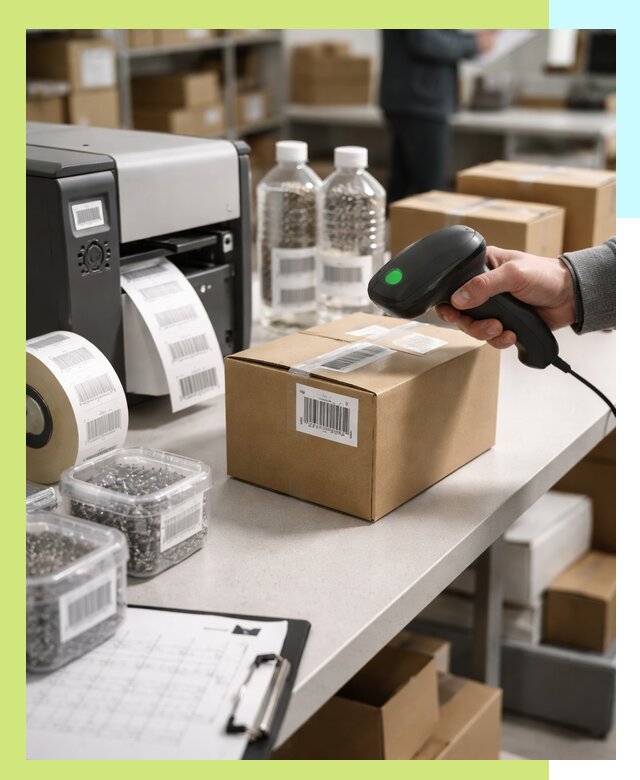 Штрихкодирование продукции и маркировка для продажи в Троицке