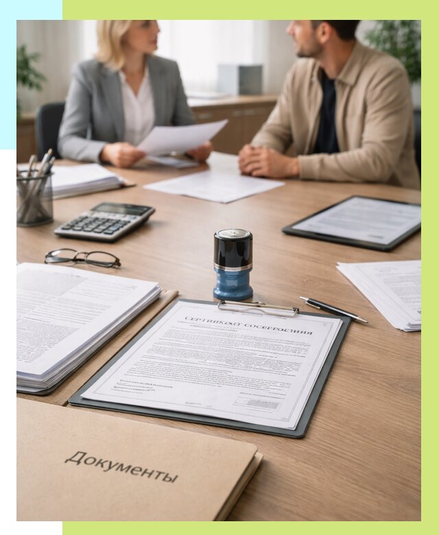 Сертификат соответствия на продукцию в Троицке от 15467 р.|Алешин-Трц