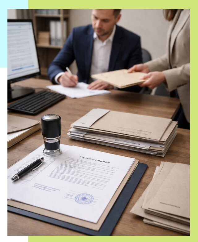 Отказное письмо для таможни в Троицке от 3093 р, Алешин-Трц